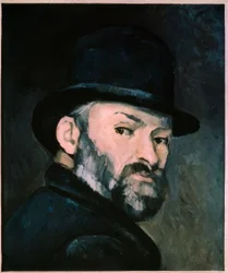 Autoportrait au chapeau melon